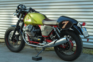 Illustration for article titled Moto Guzzi unveils the Verde Legnano Special Edition V7 Racer